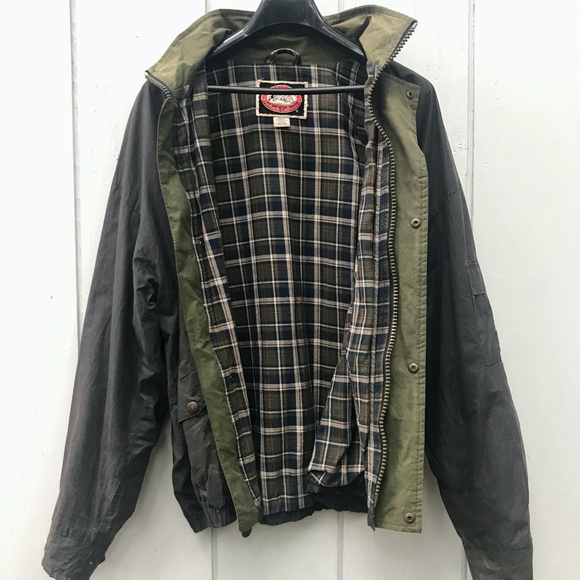 AUSTRALIAN OUTBACK COLLECTION—Vintage Chore Ranch Jacket— Men’s XXL—Oilskin—VG-